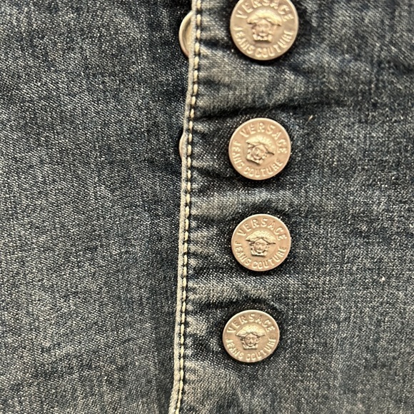 Versace Jeans Couture Denim Stretch Shirt - Picture 7 of 13